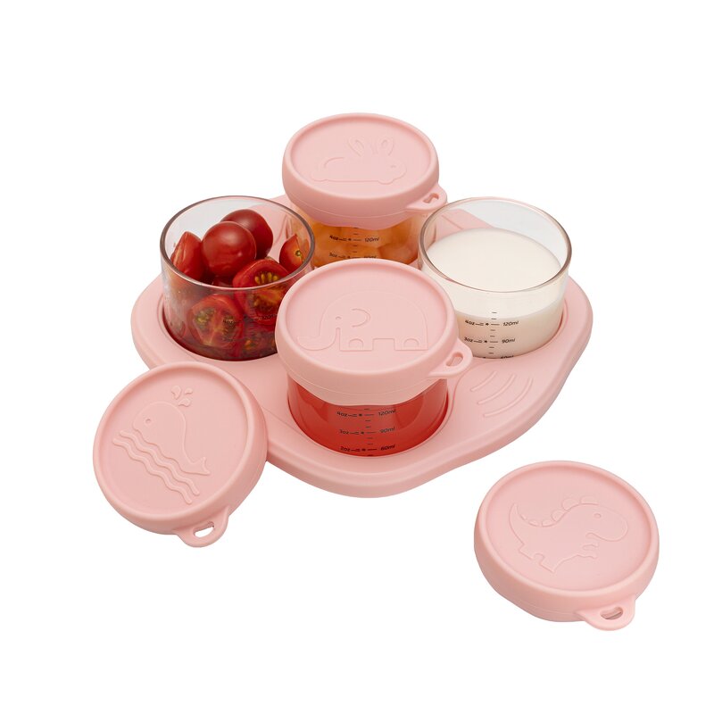Baby Food Bowl - 4-in-1 Glass Set