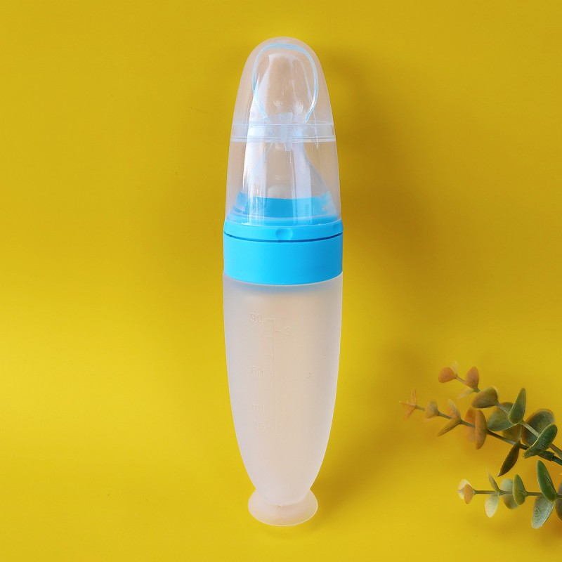 Baby Food Bottle - 90ml Squeeze Feeding
