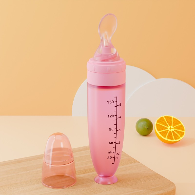 Juice Bottle - 150ml Silicone Spoon