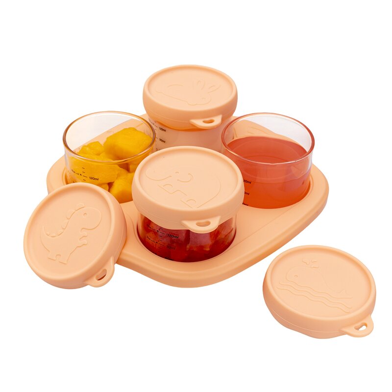 Baby Food Bowl - 4-in-1 Glass Set
