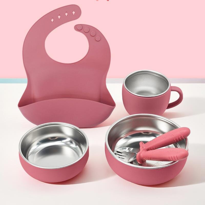 Tableware Set - 6-piece Silicone Stainless
