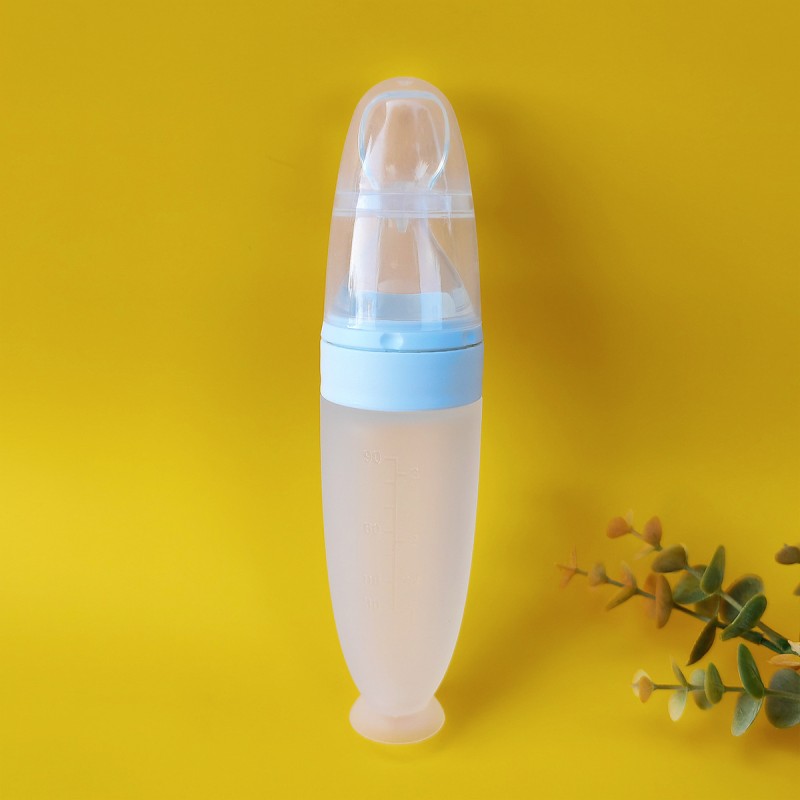 Baby Food Bottle - 90ml Squeeze Feeding