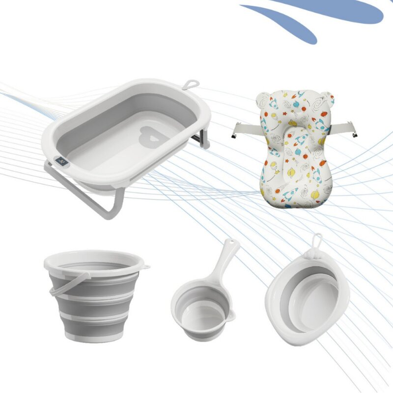 Bath Set - 6 Piece Foldable