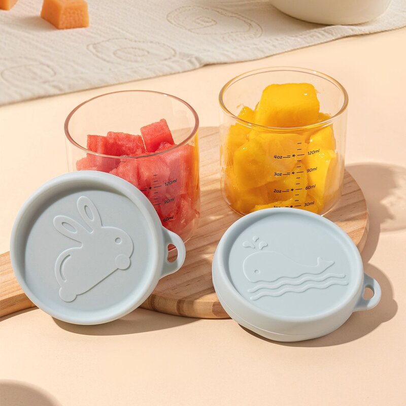 Baby Food Bowl - 4-in-1 Glass Set