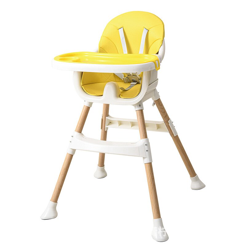 Children High Chair - Non-slip Wheels