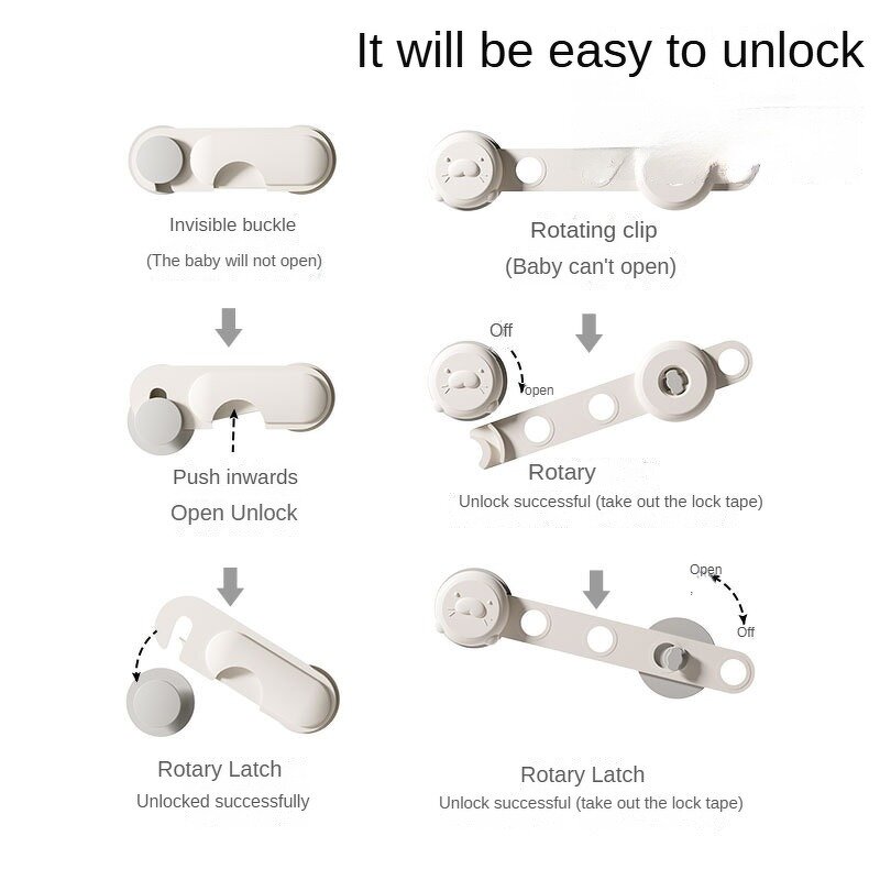 Drawer Lock - No Punching Safety