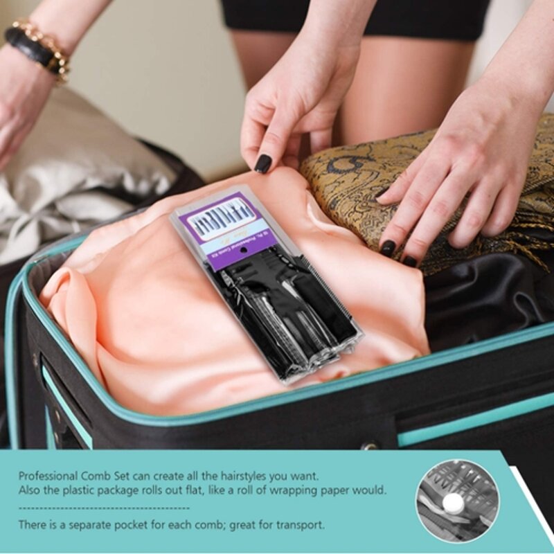 Barber Comb - 10pcs Professional Styling