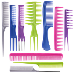 Colorful Comb - 10pcs Hairdressing Set