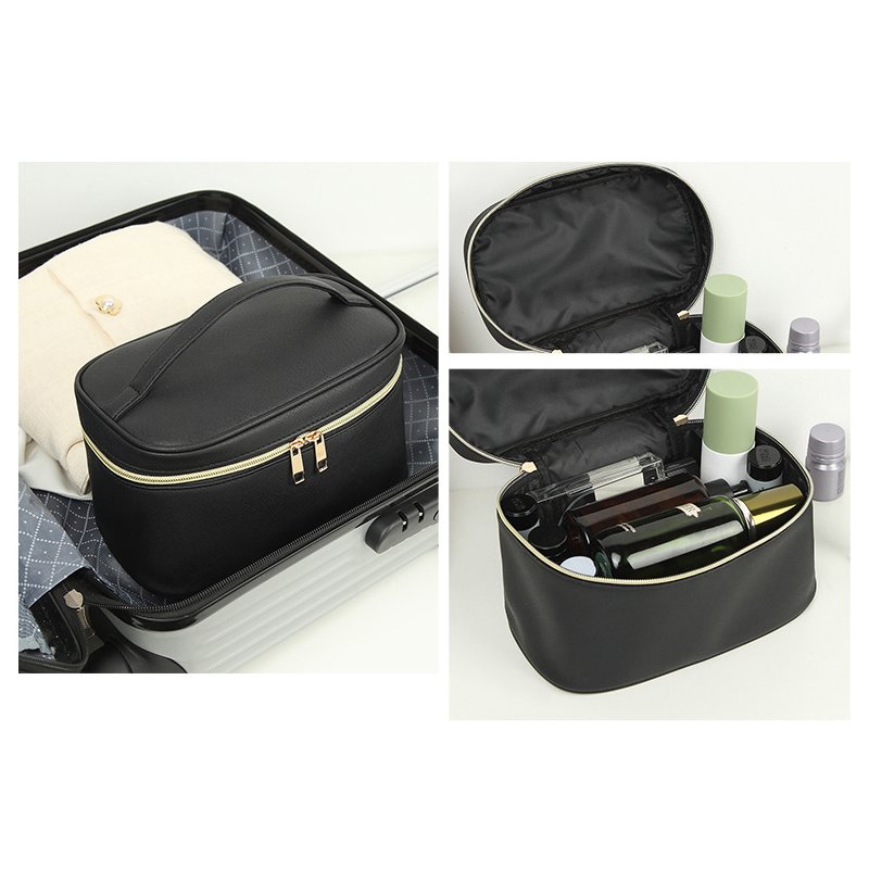 Makeup Bag - Large Capacity PU Leather