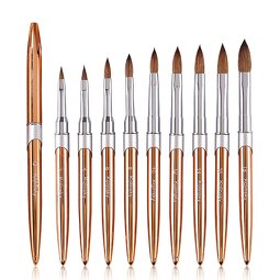 Kolinsky Brush - Custom Logo Crimped Round