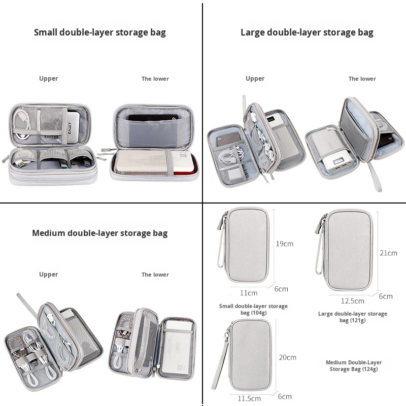 Data Cable Storage Bag Supplier - OEM Travel Portable Charger Pouch