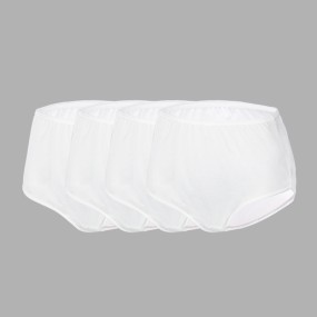 Disposable Cotton Panties Supplier - OEM High Rise Travel White 4pk