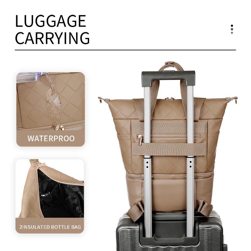 Quilted Mommy Bag Manufacturer - OEM Large Capacity Diaper Bag DIY