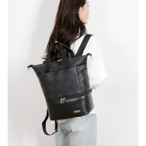 Quilted Diaper Tote Manufacturer - OEM Large Capacity Waterproof Mom Bag