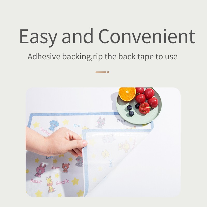 Disposable Table Mat Supplier - OEM BPA Free Kids Placemats