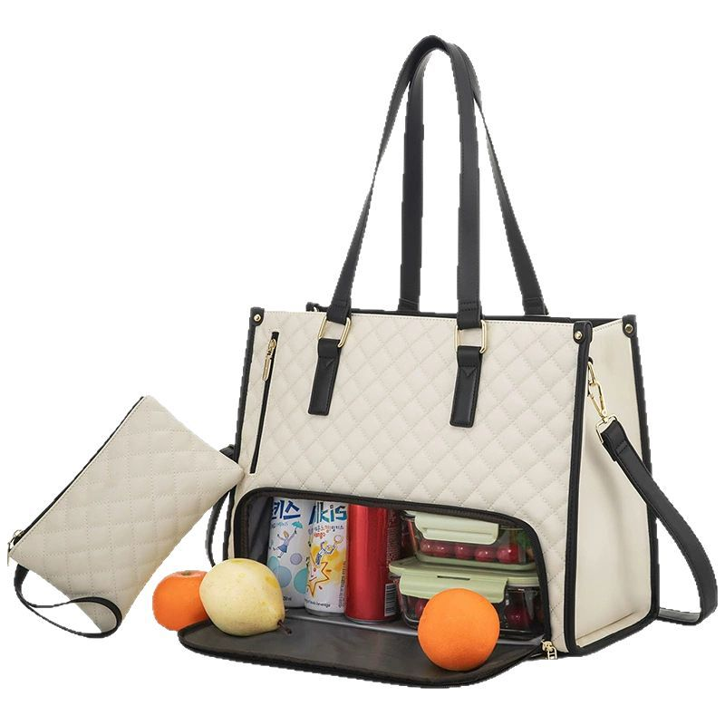 Insulated Picnic Handbag Manufacturer - OEM 2 in 1 Lunch Laptop Bag Combo
