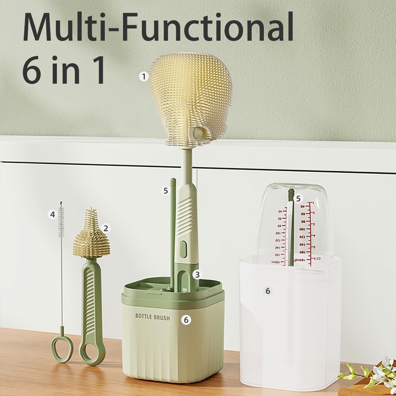 Portable Bottle Cleaning Brush Manufacturer - OEM Silicone Straw Pacifier Brush