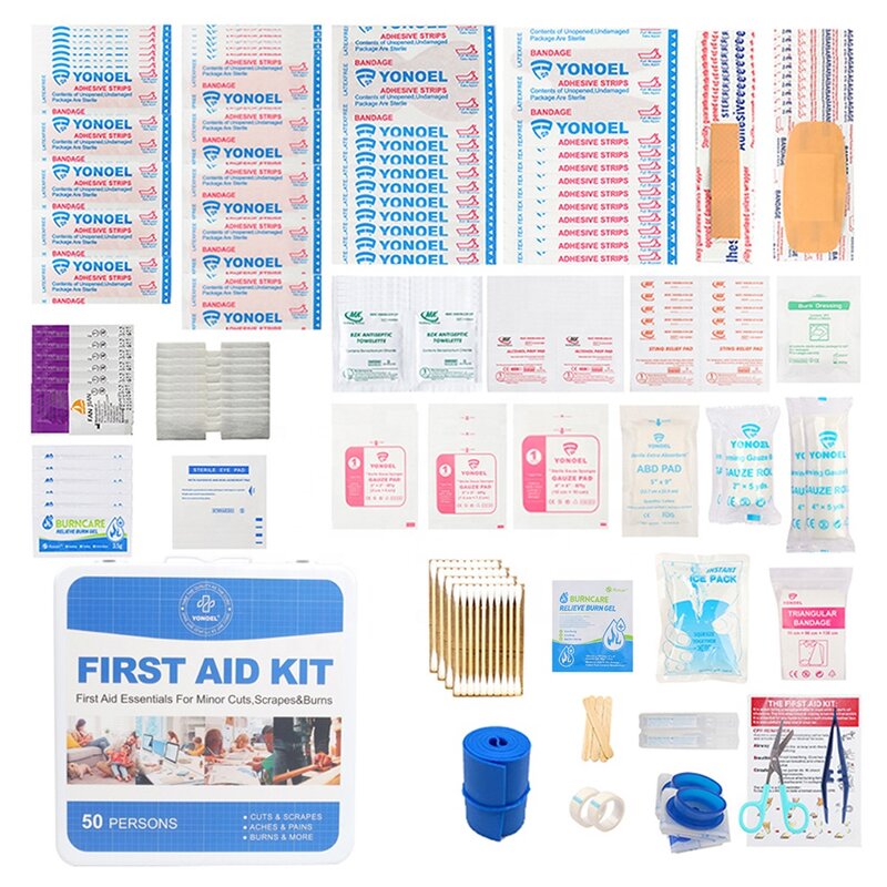 First Aid Kit - 50 Person Wall Mounted