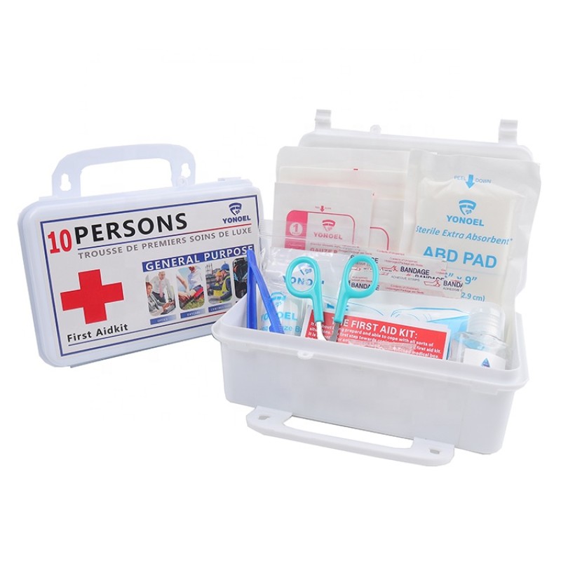 First Aid Kit Box - 10 Person Wall Mounted