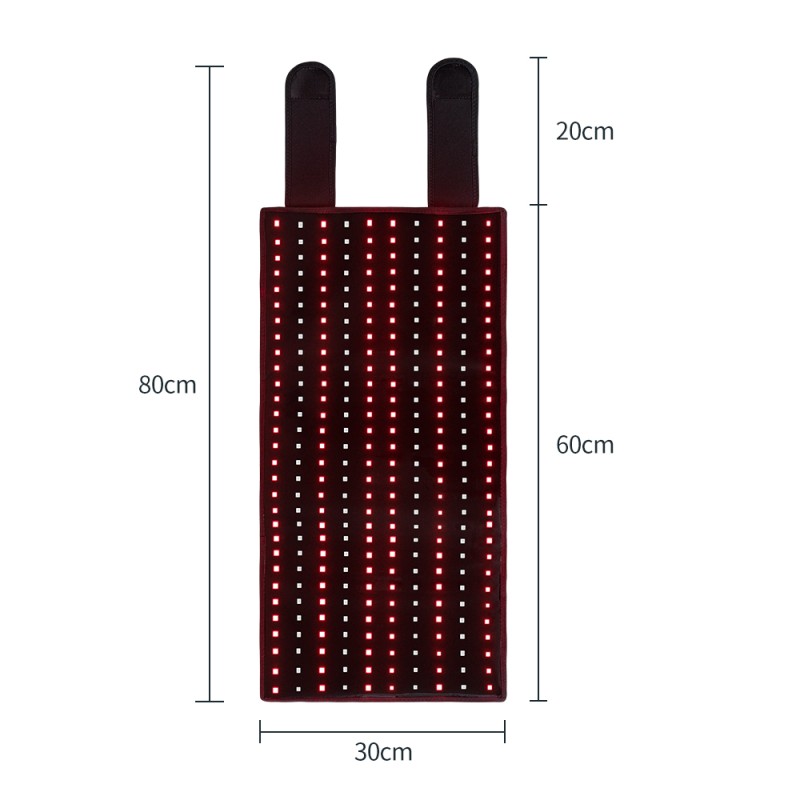 2023 Animal Horse Pet Use Pulsed LED Therapy Pad 660nm 850nm Red Infrared Belt Affordable Led Therapy Light
