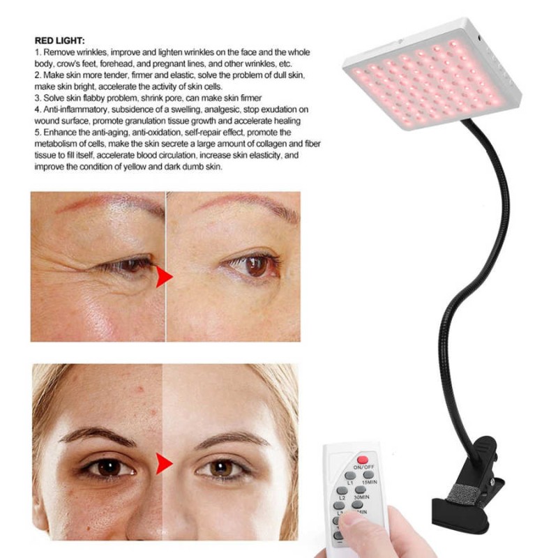 3 Modes Photon Red Blue Light Therapy Beauty Lamp Tighten Rejuvenation Face Skin Care Tool