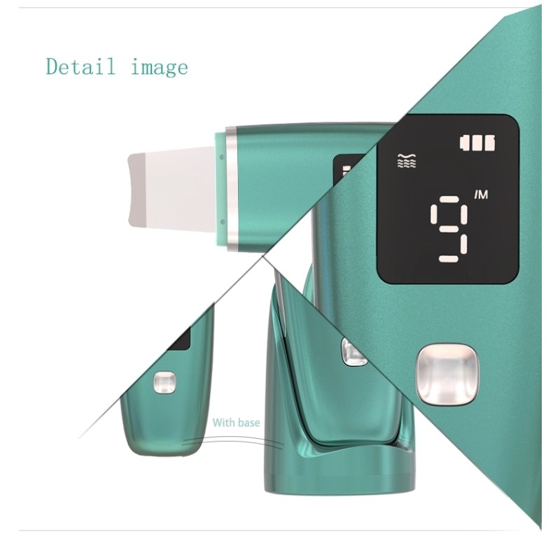 2021 New Portable Waterproof Professional Microcurrent Sonic Facial Cavitation Peeling Ultrasonic Skin Scrubber