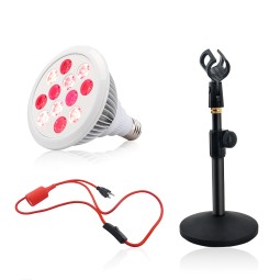 SGROW Therapy Pdt E27 Stand Red Light Therapy Handheld Portable Facial Led Red Light Therapy Bulb