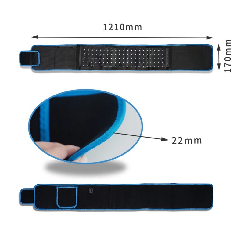 SGROW Body Pain Relief Red Light Belt Led Red Light Therapy Device 660nm 850nm Infrared Red Light Therapy Belt Wrap