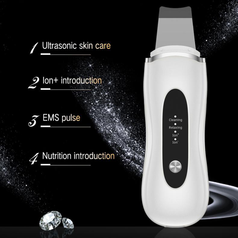 Deep Facial Cleaning Exfoliators Rechargeable Ultrasonic Dead Skin Spatula Sonic Scrubber Skin Machine