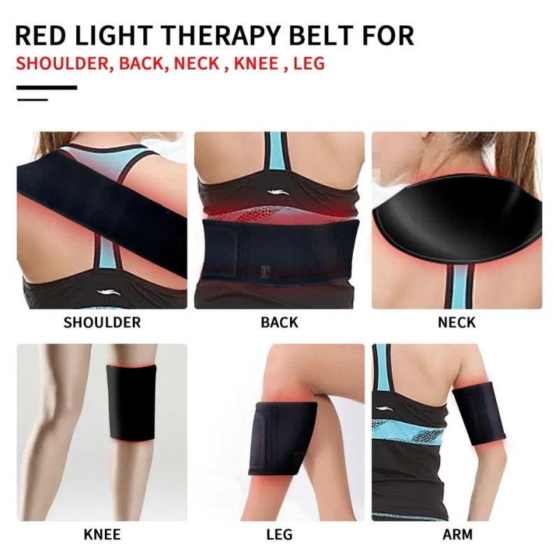2022 Pain Relief Red Light Therapy Belt 660nm 850nm Led Red Infrared Therapy Wrap for Body Slim