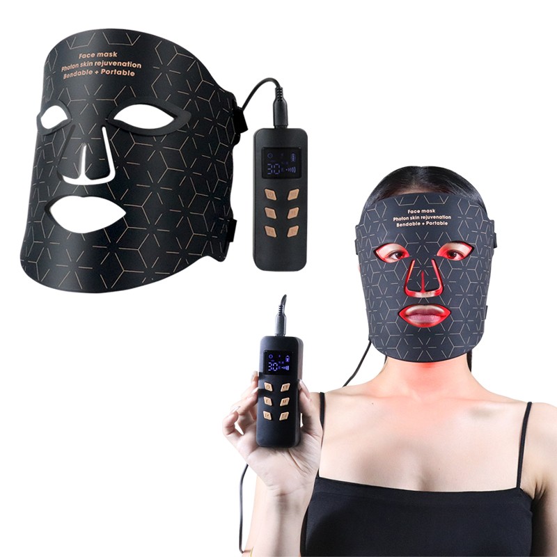 Wholesale Led Mask Face and Neck Infrared Home Use Silicone Face Mask Led Light Therapy Led Facial Masks