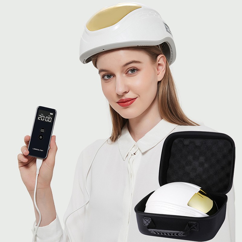 Red Light Laser Helmet Hair Regrowth Red Light Laser Device Therapy for Home Office Salon Use