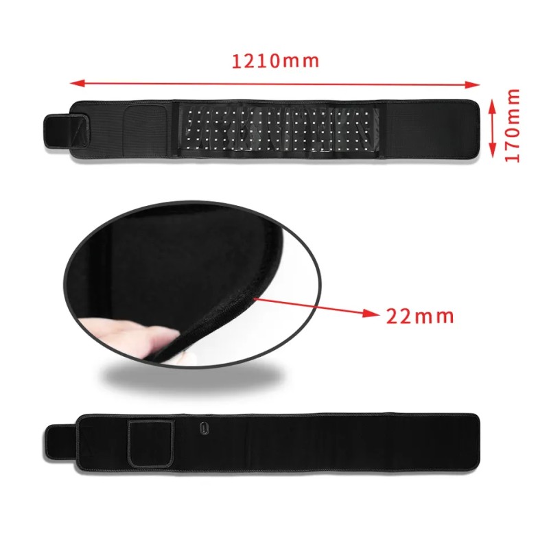 Factory Wholesale Price 660nm 850nm Red Light Belt Infrared Led Red Light Therapy Wrap Belt for Pain Relief