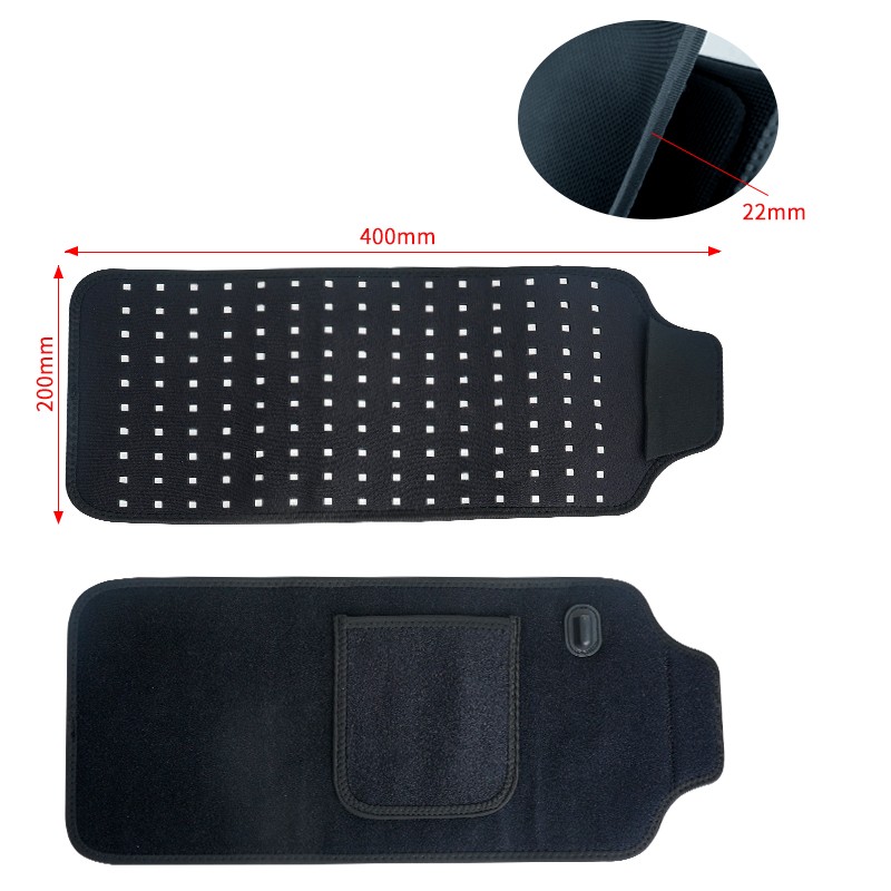 2023 Hot Sale 660nm 850nm LED Belt Red Infrared Light Therapy Physical Therapy Waist Massage Body Pad Wrap Belt for Pain Relief