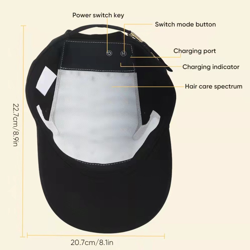 NEW Cheap Phototherapy Helmet Led Blue Light 650nm 630nm Near Infrared Led Red Light Therapy Hat Cap for Hair Growth Regrowth