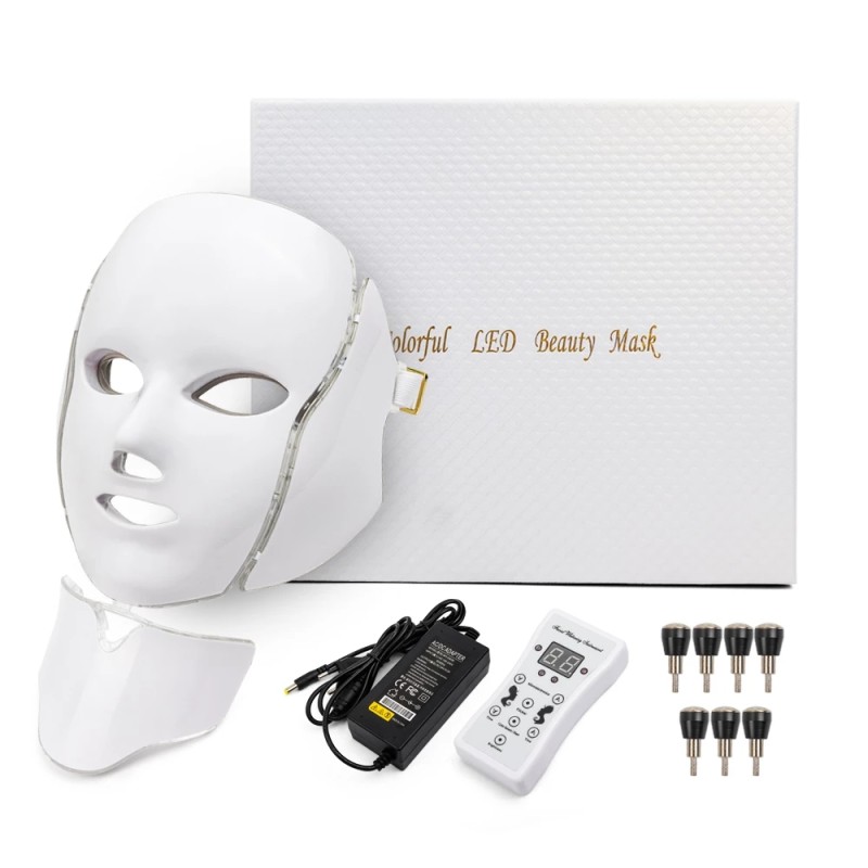 2022 Multifunction Colorful PDT Photon Light Facial Skin Beauty Therapy 7 Colors LED Face