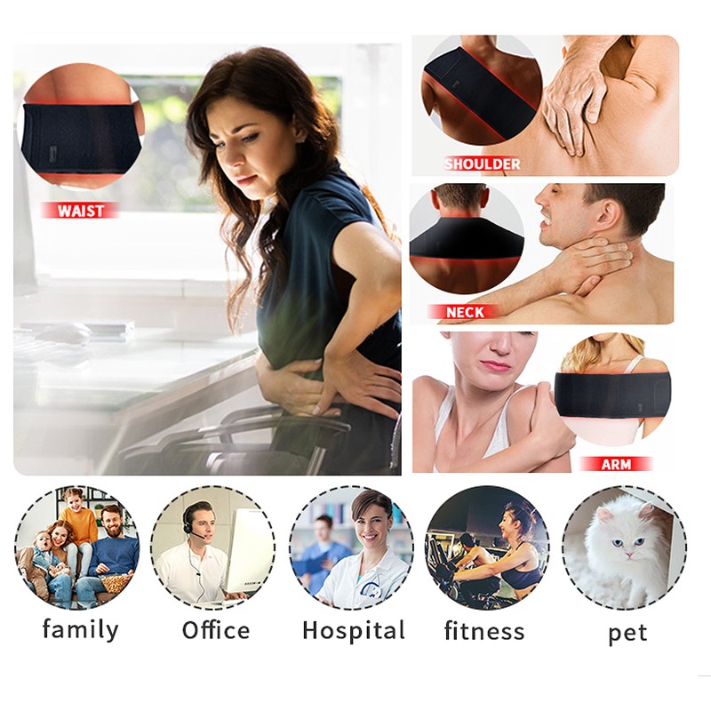 SGROW Body Pain Relief Red Light Belt Led Red Light Therapy Device 660nm 850nm Infrared Red Light Therapy Belt Wrap