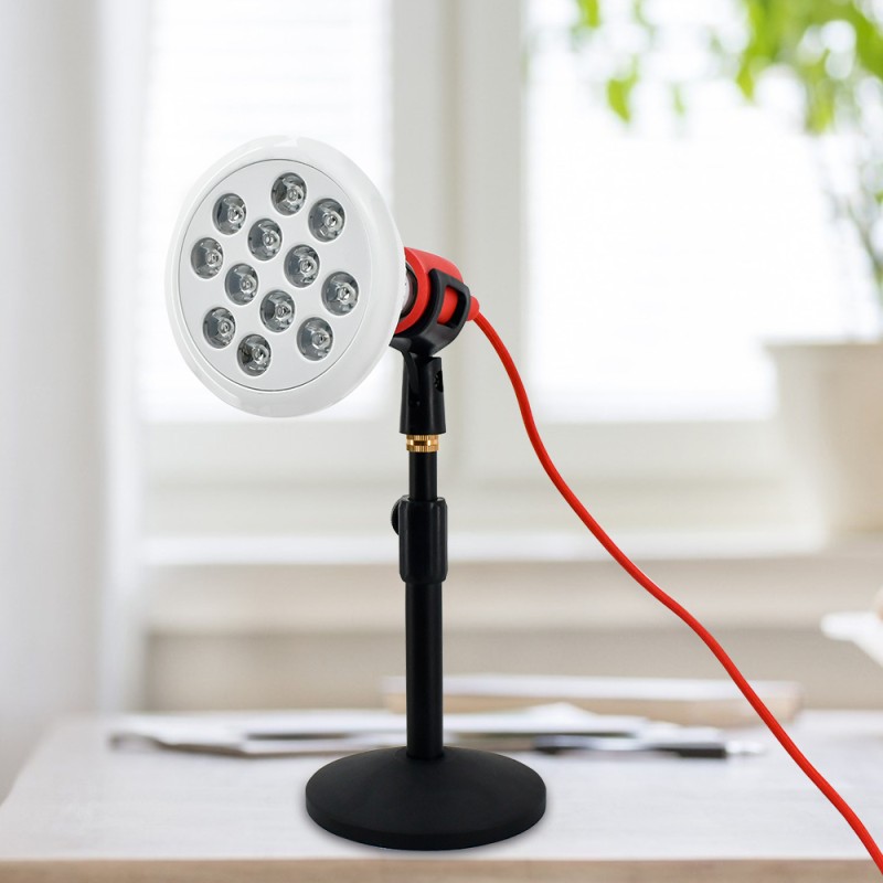 SGROW Therapy Pdt E27 Stand Red Light Therapy Handheld Portable Facial Led Red Light Therapy Bulb