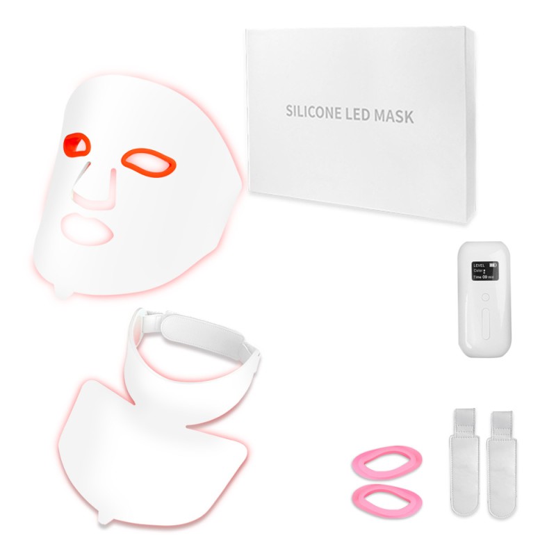 SGROW Wholesale Led Face Mask Red Light Therapy Facial Mask Home Use Led Silicone 7 Colors Light Phototherapy Face Mask