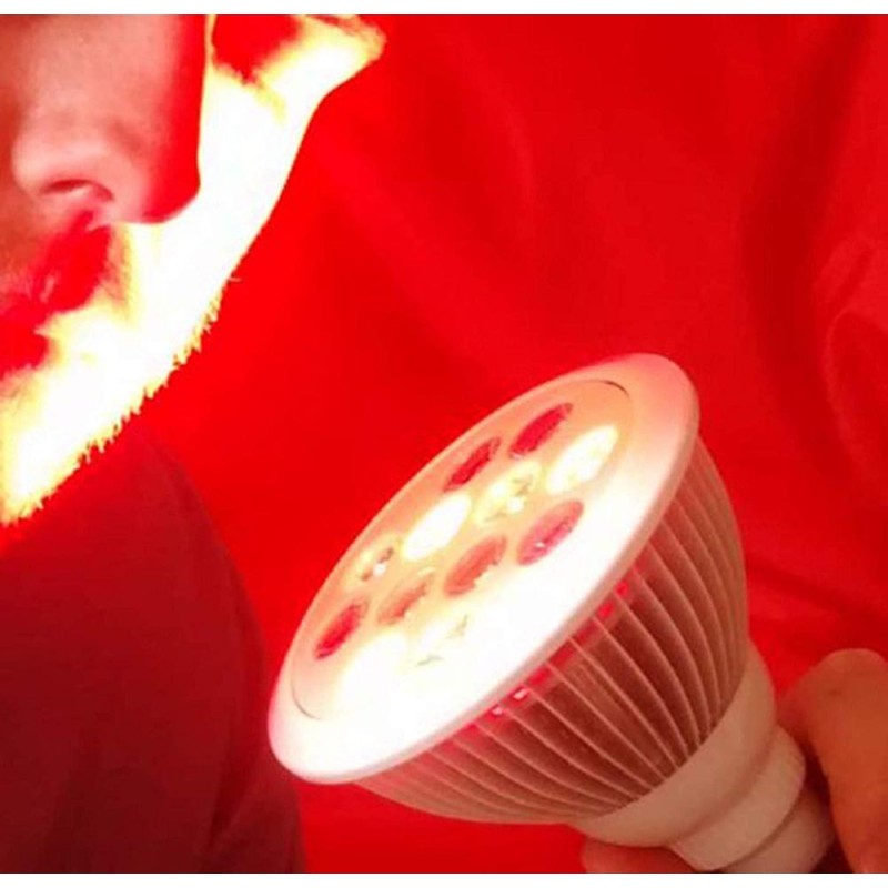 SGROW Hot Selling Acne Wrinkle Pigment Removal Handheld 24W Red Light Therapy Bulbs