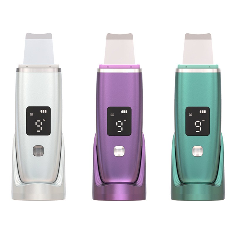 2021 New Portable Waterproof Professional Microcurrent Sonic Facial Cavitation Peeling Ultrasonic Skin Scrubber