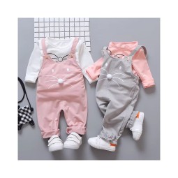 Baby Overalls Set - 2 Piece Girl