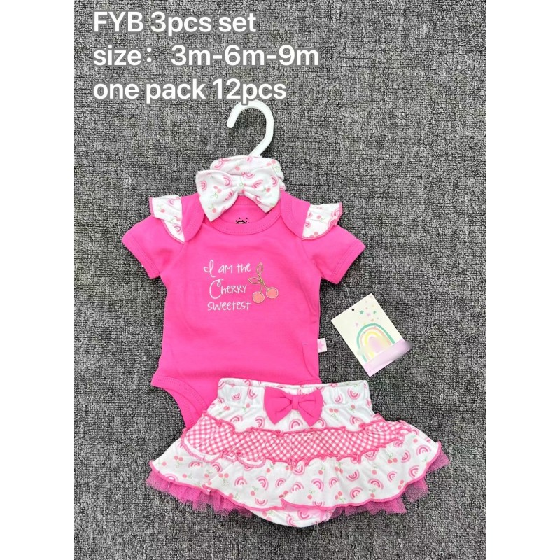 Baby Romper Set - 4 Piece Cap