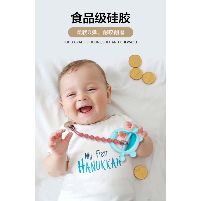 Pacifier Clip - Wooden Holder