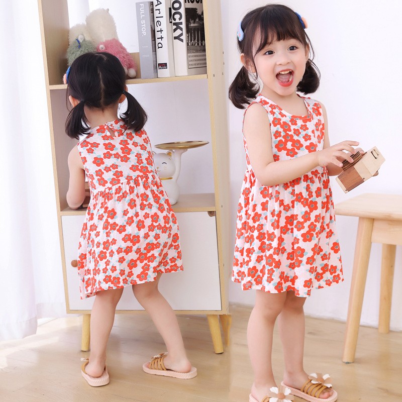 Baby Girl Dress - Sleeveless Floral