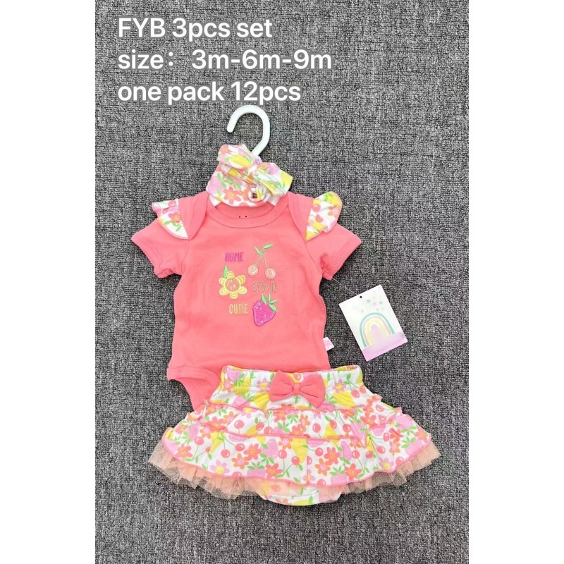 Baby Romper Set - 4 Piece Cap