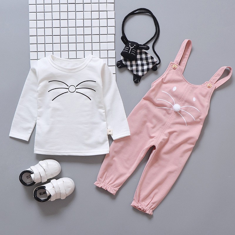 Baby Overalls Set - 2 Piece Girl