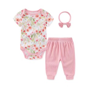 Baby Girl Set - 3 Piece Plaid
