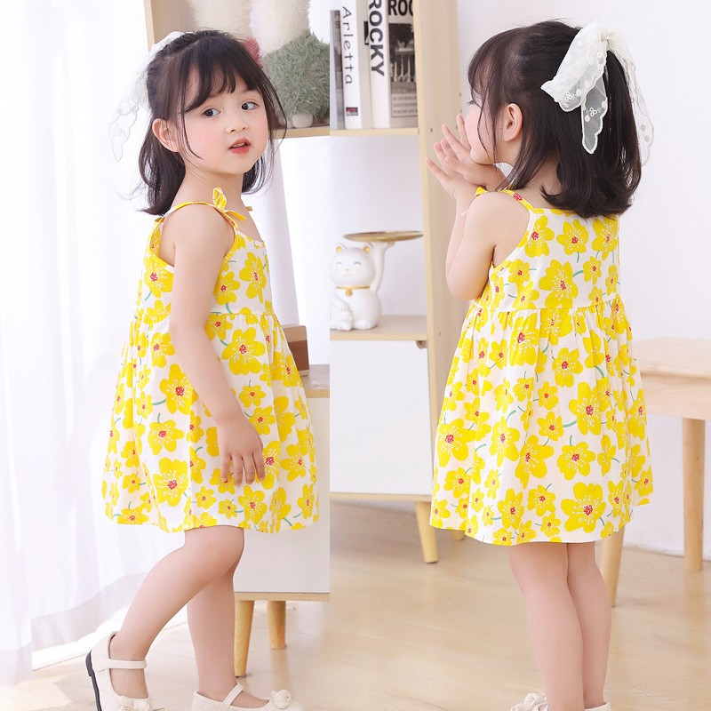 Baby Dress - Sling Cotton Floral