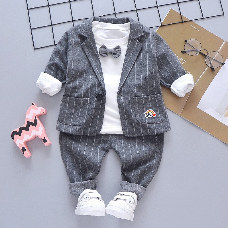 Kids Suit - 3 Piece Formal Bow Tie